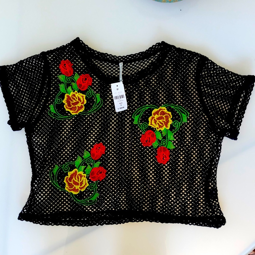 Small flower mesh shirt from LF